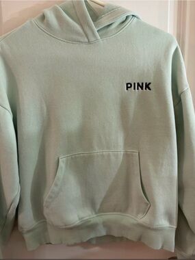 PINK Victoria's Secret Mint Green Hoodie Sweatshirt